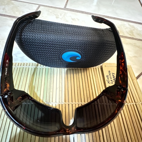 Costa Del Mar PERMIT Polarized Sunglasses|Tortoise/Carbon HI Definition NWT - Picture 15 of 16